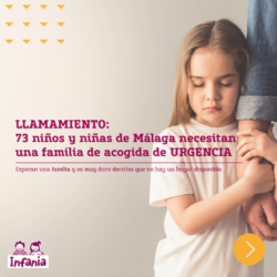 Málaga: se necesitan familias de acogida para 73 niños y niñas menores de 13 años