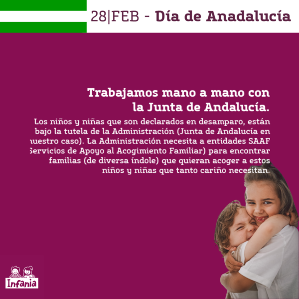 Desde Asociación Infania trabajamos con la Junta de Andalucía
